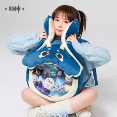 [High Quality Studio Made- Original Design]  ★ 100% Brand new & High quality  ★ Color:  (As shown in picture)  ★material：PU    ★package: 1 pc   ★size:   50*45*10cm Kid Core Outfits, Genshin Merch, Genshin Impact Merch, Kawaii Faces, Kawaii Backpack, Ita Bag, Cute Themes, Animal Bag, Plush Backpack