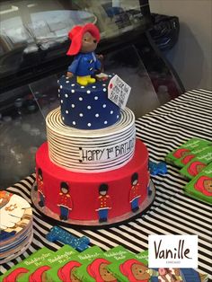 a birthday cake is decorated with an image of a boy on top and the words happy 4th birthday