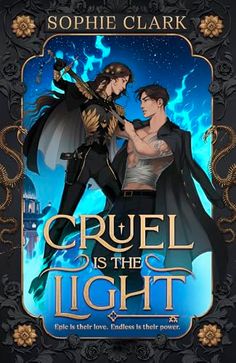 cruel is the light by sophie clark book cover with an image of a man and