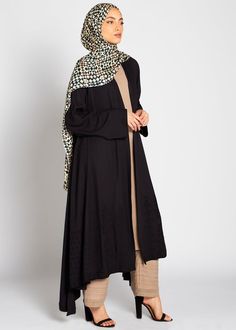 Black On Black Embroidery, Modest Activewear, Fabric Leaves, Outfits Modest, Modest Swimwear, Trends For 2024, Black Embroidery