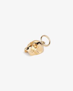 Made in 18K gold over brass Build it with our Charm Builder Charm height: 10 mm Charm width: 6 mm Charm only — chains sold separately Stethoscope Charms, Pill Bottles, Skull Pendant, Letter Charms, Pure Gold, Jewelry Care, Charm Necklace, Gold Jewelry, Medicine