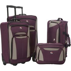 American Tourister Luggage, Purple Luggage, Travel Airplane, Suitcase Organization, Africa Dress, Carry On Suitcase, American Tourister