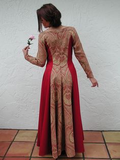 Once Upon a Time Dress by rrdesigns561 on Etsy Steampunk Gown, Classic Things, Victorian Fabric, Gown Costume, Floral Wedding Decorations, Elegant Dresses Classy, Kurti Designs Party Wear, Red Suit, Dresses Classy