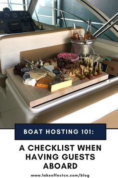 boat hosting 101 checklist when having guests aboard