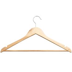 a wooden hanger on a white background