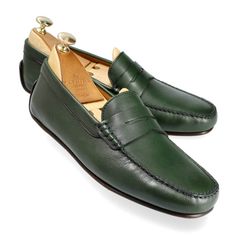 DRIVING LOAFERS IN GREEN FUNCHAL Driving Loafers, Funchal, Shoes Collection, Loafer Shoes, Shoe Collection, Men's Shoes, Loafers, Green, Quick Saves