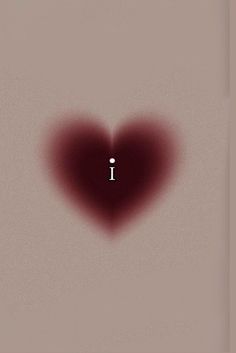 a heart shaped object with the word i on it's left side in white