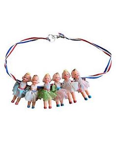 Find many great new & used options and get the best deals for Kitsch Necklace made from vintage Italian dolls at the best online prices at eBay! Free shipping for many products! Trash Crafts, Kitsch Jewelry, Doll Necklace, Antique Jewelry Necklace, Bisque Doll, Vintage Italian, Necklace For Women, Vintage Watches, Vintage Necklace