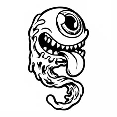 an image of a cartoon monster with big eyes