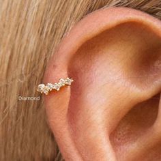 This 14K gold dainty/Moissanite & Diamond Helix Earring,Helix Hoop,14k Solid Gold Huggies Hoop Earrings,Cartilage Hoop,Cartilage Earring,Diamond Huggies,Small*Diamond Hoops Lab Ground Diamond /Handmade Fine/Gift For Jewelry.   Also Available Gold Color: Yellow Gold, Rose Gold, White Gold.  ✦ Gemstone: Moissanite ✦ Stone Weight: 0.36ct approx. ✦ Shape: Round ✦ Color: Colorless ✦ Clarity: VVS ✦ Gemstone: Lab Grown Diamond ✦ Diamond Weight:  0.41ct Approx. ✦ Shape: Round ✦ Color: G ✦ Clarity: SI ✦ Hoop Piercings With Prong Setting For Anniversary, Hoop Cartilage Earrings, Helix Hoop Earring, Huggies Hoop Earrings, Gold Huggies, Earrings Cartilage, Helix Hoop, Diamond Huggies, Helix Earring