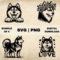 the svg files are available for all types of dogs and their owners to use