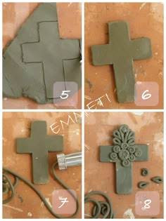 step by step instructions on how to make a cross