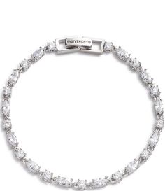 From Givenchy&#x2C; this bracelet features: Line braceletSilver-tone platingFold-over closure Approx. 7.25" length Imported. Silver Designer Bracelet, Chain Bracelet Stack, Silver Jewelry On Tan Skin, Gifts Under 50 For Her, Jewelry Silver Bracelets, Givenchy Bracelet, Female Gifts, Beaded Bracelet Stack, Jewelry Closet