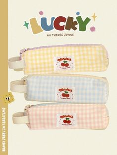 Lucky House Cherry Pencil Bag | Bag | Three Fleas Trendy Travel Stationery With Pen Slots, Casual Pencil Case With Pen Slots For Everyday, Playful Portable Pencil Case For School, Playful Portable Pencil-shaped Pencil Case, Trendy Multicolor Stationery For School, Casual Pencil Case With Pen Holders, Casual Pencil Case With Pen Slots, Casual Travel Pencil Case With Pen Slots, Trendy Multicolor School Stationery