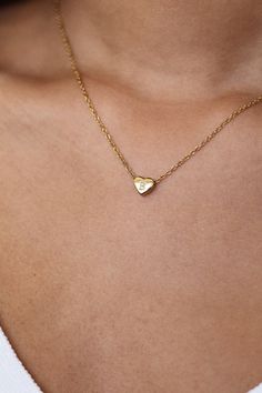 This dainty heart necklace with an initial charm is perfect for adding a personalized touch to your everyday style. A lovely, feminine accessory for all occasions, 16" & 2"Content + CareWaterproof Stainless steel Heart Initial Necklace, Dainty Heart Necklace, J Necklace, Jewelry Dainty, Ring Watch, Metal Belt, Valentines Necklace, Waterproof Bags, Initial Charm