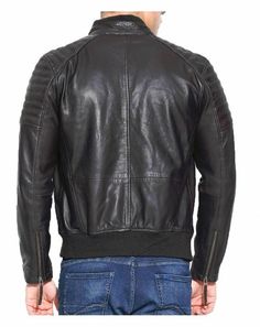 Leather Jacket Biker Mens Motorcycle Coat Zip Top Retro Outwear Bomber Black 33 Casual Biker Jacket With Padded Collar For Outdoor, Casual Winter Biker Jacket With Double-needle Sleeve, Urban Outerwear For Biker Events In Winter, Winter Moto Style Outerwear With Padded Collar, Moto Style Winter Outerwear With Padded Collar, Winter Moto Outerwear With Padded Collar, Biker Style Outerwear For Urban Adventures In Winter, Winter Biker Jacket With Stand Collar, Casual Winter Outerwear For Biker Events