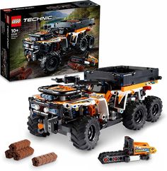 the lego technic monster truck is in its box and ready to be played with