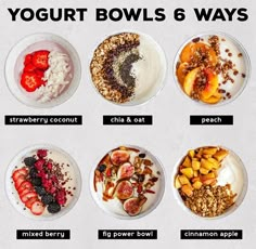 the yogurt bowls 6 ways