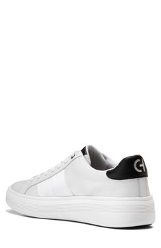 This sporty and stylish sneaker is a comfortable footwear staple you'll want to wear with every outfit. Cushioned insole White sole Leather upper/textile and leather lining/rubber sole Imported