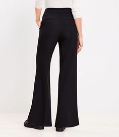 ,Pants Details:Details: Front zip with hook and bar closure. Slash pockets. Back welt pockets.,Leg Shape:Leg Shape: Trouser - fitted through the hip, with a flattering wide leg,Rise:Rise: Sits at high waist, 11 3/4" rise,Imported:Imported,Fit:Fit: So classic and so flattering, with a contoured waistband for a clean holds-you-in finish,Length:Length: Full length, 34" inseam,Fabrication:69% Polyester, 29% Rayon, 2% Spandex,Garment Care:Machine Washable Loft Tall Wide Leg Trousers in Doubleface Siz Loft Store, Tall Pants, Pants Details, Comfy Chic, Color Crush, New Tops, Who What Wear, Wide Leg Trousers, Welt Pockets