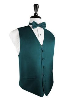 Color: Teal Pattern: Micro Neat Material: Poly Woven Vest Style: Full-Back Buttons: 5 Back Adjuster: Inside Elastic Elegant Fitted Green Vest, Classic Green Formal Vest, Formal Fitted Green Vest, Fitted Green Formal Vest, Green Fitted Formal Vest, Elegant Green Vest For Formal Occasions, Elegant Green Formal Vest, Green Fitted Classic Vest, Green Sleeveless Formal Vest