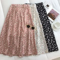 Female Skirt, Woman Skirt, School Outfit Women, Outfits Female, Floral Midi Skirt, Summer Skirts