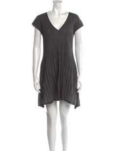 Pleats Please Issey Miyake Tent DressGreyPleated AccentsShort Sleeve with V-NeckFit:Dresses by Pleats Please Issey Miyake typically fit true to size.. Designer size 3. Gray V-neck Dress, Summer Gray V-neck Mini Dress, Gray V-neck Mini Dress For Spring, Chic Gray V-neck Mini Dress, Pleats Please, Pleats Please Issey Miyake, Issey Miyake, Outerwear Sweater, Shoulder Sweater