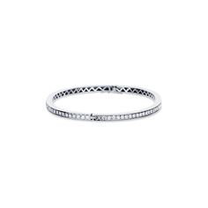 A classic diamond bangle bracelet with a perfect closure. Can be worn with absolutely anything. Featuring 1.45 ctw Classic Diamond Cuff Bracelet For Formal Occasions, Classic White Gold Cubic Zirconia Cuff Bracelet, Classic Cuff Bracelet With Diamond Accents, Classic White Gold Diamond Cuff Bracelet, Classic Single Cut Diamond Cuff Bangle, Classic Cuff Bracelet With Brilliant Cut For Anniversary, Fine Jewelry Diamond Bracelets With Channel Set, Classic White Gold Cuff Bracelet With Single Cut Diamonds, Classic Single Cut Diamond Cuff Bangle Bracelet