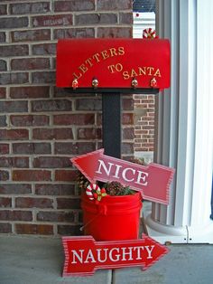 Letters To Santa Mailbox Diy, Christmas Mailbox Decorations, Christmas Mailbox Ideas, Mailbox Decorations, Old Mailbox, Santa Mailbox, Christmas Mailbox, Santa Letters, Mailbox Ideas