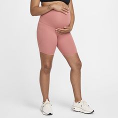 From bump to beyond, for your workout and your entire day, these Nike (M) One biker shorts are ready for every stage of your pregnancy journey. Midweight, peachy-soft fabric stretches with your every move and dries quickly. A high waist offers plenty of coverage but folds down easily when it's time to relax. Nike Biker Shorts With Built-in Shorts For Gym, Nike Compressive Athletic Shorts For Yoga, Nike Athleisure Biker Shorts For Yoga, Nike Compressive Biker Shorts For Training, Nike Moisture-wicking Biker Shorts For Yoga, Compressive Nike Biker Shorts For Gym, Nike Compressive Biker Shorts For Gym, Nike Sporty Biker Shorts For Yoga, Nike Mid-thigh Biker Shorts For Yoga