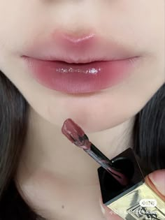 Lip Makeup Douyin, Coquette Lip Makeup, Douyin Makeup Lipstick, Douyin Lip Products, Korean Lipstick Products, Nice Lips, Makeup Needs, Honey Blonde Hair, Makeup Stuff