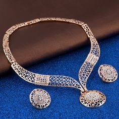 Women Delicate Gold Bridal Jewelry Sets Rhinestone Pendant Collar Bracelet Crystal Earrings Rings Wedding AccessoriesModel Number:32717003424 Gold Bridal Jewelry, Rhinestone Jewelry Set, Rings Sets, Gold Bridal Jewellery Sets, Choker Style Necklace, Bracelet Crystal, Choker Style, Bridal Gold Jewellery, Rhinestone Jewelry