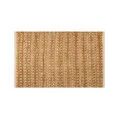 a beige rug with braiding on it