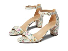 Naturalizer Vera - Women's Shoes : Satin Pearl Floral : The Naturalizer Vera sandals have a leather upper and a wearable heel you can wear all day, or night, long! Open-toe silhouette with adjustable ankle strap closure. Synthetic lining with cushioned footbed. Wrapped heel. Rubber outsole. Imported. Measurements: Heel Height: 2 1 2 in Weight: 8.6 oz Product measurements were taken using size 8, width W (C). Please note that measurements may vary by size. Weight of footwear is based on a single Adjustable Heel Strap Heels For Spring, Wildflower Wedding Shoes, Spring Ankle Strap Sandals With Cushioned Footbed, Spring Sandals With Cushioned Footbed And Ankle Strap, Spring Ankle Strap Sandals With Heel Strap, Spring Sandals With Heel And Ankle Straps, High Heel Sandals With Arch Support And Medium Width, Adjustable Open Heel Sandals For Spring, Spring Sandals With Padded Heel And Adjustable Fit