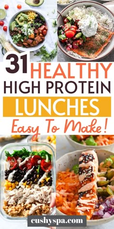 healthy high protein lunches that are easy to make