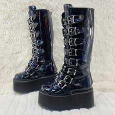 Emo Cloth, Goth Boots, My Shopping List, Black Platform Boots, Goth Punk, Goth Outfits, Platform Boots, Goth Fashion, New Shoes