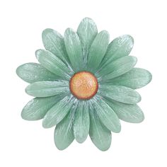 Elegant flower wall art. Durable powder coated steel. Perfect focal point around the pool or patio. Back tab included for easy hanging. Style Selections Flower Green 18-in H x 18-in W Garden Metal Hand-painted 3D Art | A06-1026A Flower Green, Flower Clipart, Elegant Flowers, Metal Hand, Flower Wall Art, Lawn And Garden, Garden Planters, Flower Wall, 3d Art