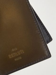 Berluti believes that practical accessories should be elegant too – that's why the brand employs so much time in the fabrics and finishes of its range. This billfold wallet is crafted from glossy Venezia leather and opens to reveal three card slots and two sleeves to keep notes and receipts organised. Designer Trifold Wallet With Card Slots, Designer Evening Wallets With Rfid Blocking, Designer Rfid Blocking Wallets For Evening, Luxury Evening Trifold Wallet, Designer Business Trifold Wallet, Luxury Trifold Wallet For Evening, Luxury Leather Trifold Wallet For Evening, Designer Wallets With Interior Card Slots, Luxury Trifold Wallet With Coin Pocket For Formal Events