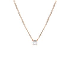 Enhance your style with this 1/6 Ct. diamond solitaire 4 prong necklace. The single diamond is set in a traditional four-prong setting, capturing and reflecting light beautifully. This necklace is perfect for any occasion, offering a classic and elegant look. Whether for casual wear or formal events, this piece adds a touch of timeless beauty to your ensemble, making it a versatile and cherished addition to your jewelry collection.