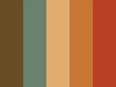 an orange and brown color scheme with vertical stripes in the center, on top of each other