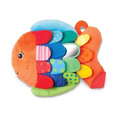 a colorful fish toy with numbers on it