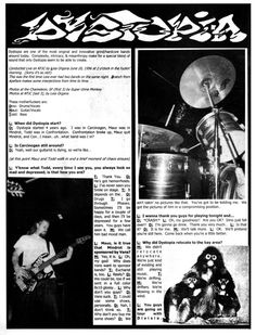 an article in the news with pictures of people playing instruments and drummers on drums