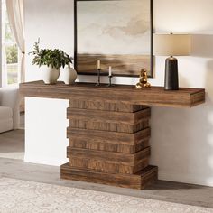 63” Console Table, Farmhouse Sofa Table Narrow Entryway Table Tribesigns Live Edge Ideas, Wooden Entrance, Farmhouse Sofa Table, Entryway Sofa, Narrow Entryway Table, Table Behind Couch, Wood Sofa Table, Console Table Entryway, Long Console