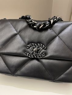 Chanel 19 Flap BagSo Black BHWSmall 26 x 17 x 8 cmChain drop 47 cmMicrochipMar 20229.7/10 Like New (minimal faint lines on front, storage imprints under flap otherwise almost like new)Includes full set box, dust bag and receiptRTP 9160 sgdPrice now 6999 sgd  5140 usd CN5601-02