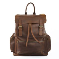 Robel Backpack: Dark Brown - SKADMAS Brown Rectangular Backpack With Waxed Finish, Luxury Brown Waxed Canvas Backpack, Rectangular Brown Waxed Backpack, Brown Waxed Finish Rectangular Backpack, Brown Leather-backed Adventure Backpack, Ethiopian Women, Briefcase Women, Addis Ababa, Black Leather Backpack