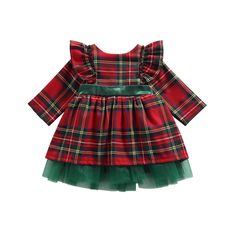 PRICES MAY VARY. cotton blend Imported Tie closure Hand Wash Only Material: Made of high-quality cotton and mesh, so comfortable and soft , fashion and cute, will not irritate your baby's skin. Design: Oversized loose fit. Baby Toddler Girls Red & Green Buffalo Plaid Dress, the back can be tied into a big bow, green mesh at the bottom of the dress. Age: Suitable for 6 12 Months baby girl clothes, toddler girl 2t 3t 4t 5t clothes, Christmas princess costumes dress for baby toddler girls. Wonderful Gifts: Perfect for Christmas gift, birthday gift, New Year to Kids. Girls will be very happy to receive them and will receive compliments when wearing them. Occasions: Perfect for Xmas photography, family gathering, daily wear, playwear. Newborn Christmas Dress, Toddler Girl Christmas Outfits, Toddler Girl Christmas Dresses, Plaid Christmas Dress, Long Sleeve Plaid Dress, Buffalo Plaid Dress, Plaid Party, Christmas Dress Baby