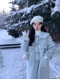 Winter Japan Fashion, Korean Snow Outfit, Cute Korean Winter Outfits, Aesthetic Winter Outfits Korean, Korean Cold Outfits, Cute Winter Outfits Korean, Korean Style Winter Outfits, Winter Korean Outfits, Winter Outfits Aesthetic Korean