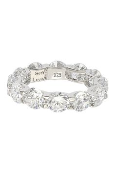 A round cut CZ eternity band is a classic. Levian Jewelry, Eternity Band Ring, Eternity Band, Cz Stone, Eternity Bands, Band Ring, Diamond Bracelet, Band Rings, Round Cut