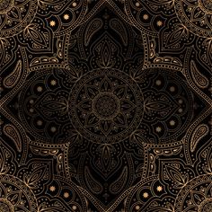 an intricate gold and black background