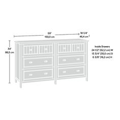 Never run out of bedroom storage space again! Create versatile storage while adding beautiful style to your bedroom with this dresser from the Costa collection. This bedroom dresser features six large drawers that open and close on smooth metal runners and safety stops to create an easy access spot to stow away items like stacks of jeans, button-shirts, pajama pants and your favorite cozy sweatshirts. This 6-drawer dresser also offers a spacious and durable 1” thick top surface that provides you with additional space to store and display items like your bottle of cologne, decorative plants, your makeup bag, and photos of your family and friends. It has a place for all your things! Two drawers of this double dresser features unique framed, slat-front detailing. Quick and easy assembly with Decorative Plants, Button Shirts, Bedroom Dresser, Wood Dresser, Double Dresser, 6 Drawer Dresser, Bedroom Dressers, Large Drawers, Jeans Button